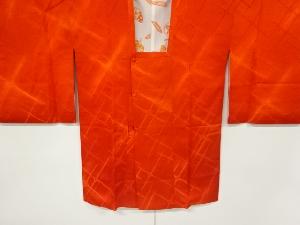 リサイクル　斜め格子模様織出し道行コート